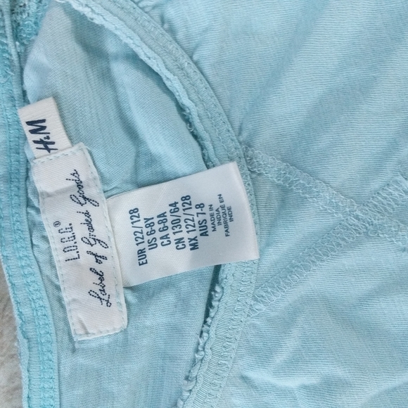 Girls size 6 navy top and sea glass top - Picture 4 of 6